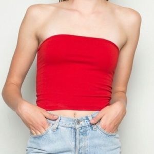 Brandy Melville Red Tube Top